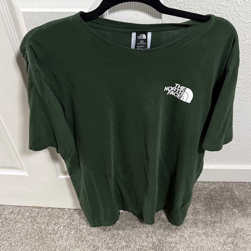 The North Face Forest Green Tee with Logo